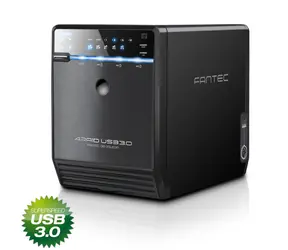 Fantec QB-35US3R schwarz / externes Gehäuse für 4X 3,5" SATA HDD / RAID / USB 3.0 & eSATA