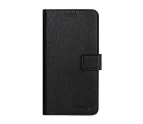 Swissten LIBRO UNI BOOK Hülle L schwarzes Leder / (148 x 71 mm)