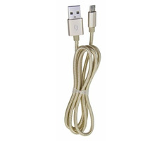 Aligator TUBA 2A Ladekabel microUSB gold