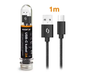 Aligator TUBA 2A Ladekabel USB Typ C schwarz