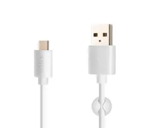 FIXED Langes Daten- und Ladekabel mit USB-C-Stecker 2 m weiß / 3A