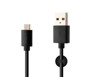 FIXED Langes Daten- und Ladekabel mit USB-C-Stecker 2 m schwarz / 3A
