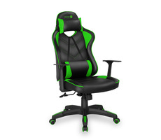 Connect IT LeMans Pro grün / Gaming-Stuhl / verstellbar / Kunstleder / Rollen / Tragkraft 150 kg
