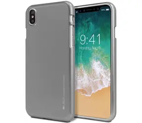 Mercury iJELLY METAL Hülle für Apple iPhone XS MAX grau