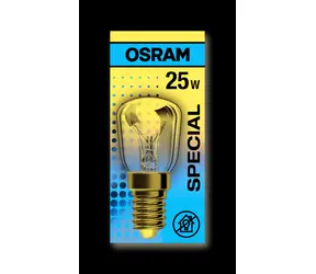 OSRAM Backofenlampe 25W E14 / 140lm / 2700K / 1000h / 230V / noDIM / E / Klarglas 
