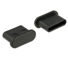 DeLock Staubstecker für USB Typ-C Buchse ohne Griff 10 Stück schwarz