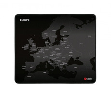 C-tech MP-01E (Europa) Mauspad schwarz / 320 x 270 x 4 mm / Kanten genäht