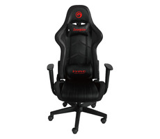 Marvo CH-106 schwarz / Gamingstuhl / 129-139cm / ergonomisch / Neigung bis 180° / Kunstleder