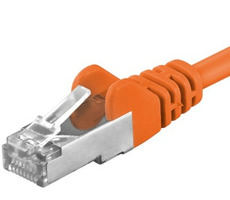 PremiumCord SFTP CAT6A 7m orange / Patchkabel / RJ45-RJ45