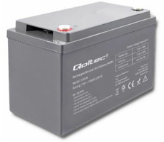 Qoltec Batterie AGM 100Ah / 12V / max.30A