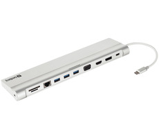 Sandberg USB-C All-in-1-Dockingstation / USB-C / 3x USB / HDMI+DP+VGA / Ethernet 