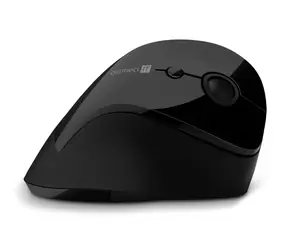 Connect IT FOR HEALTH CMO-2700-BK schwarz / Ergonomische vertikale kabellose Maus / 1600DPI / 6 Tasten / 2,4GHz / 1x AA