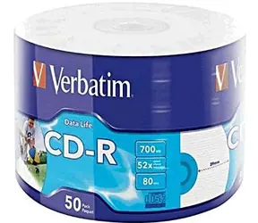 Verbatim CD R 700 MB 52x 50 Stück