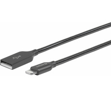 eSTUFF Lightning-Kabel 0,5 m grau / USB / MFI