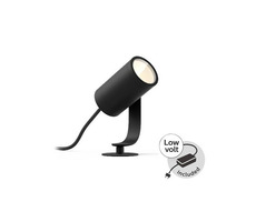 Philips Hue Lily LED 8W schwarz / Außenleuchte / 650lm / 2200-6500K / IP65