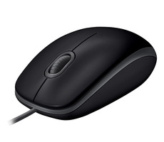 Logitech Mouse B110 Silent schwarz / optische Maus / USB / 1000dpi / 3 Tasten / 1,8m