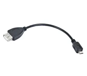 Gembird USB-Kabel AF - Micro BM schwarz / OTG / 15 cm 