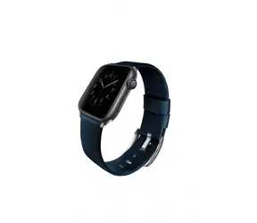 UNIQ Mondain Apple Watch 44 mm Lederarmband blau