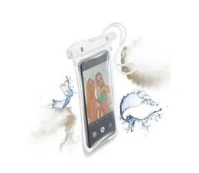 CellularLine VOYAGER 2019 Wasserdichte Universalhülle für Mobiltelefone weiß