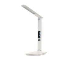 Immax LED-Tischleuchte Kingfisher 9W weiß / 450lm / 12V / 1,0A / 3 Lichtfarben / Klapparm / USB