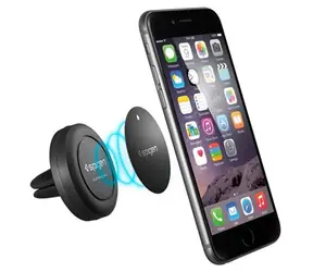 Spigen Air Vent magnetische Autohalterung schwarz / universelle magnetische Halterung