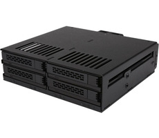 Icy Dock MB324SP-B Tough Armor schwarz / Box für 4X 2,5" SATA & SAS HDD & SSD / bis zu 5,25" Steckplätze