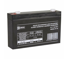 Emos Wartungsfreie Blei-Säure-Batterie 6V 7Ah / Faston 4,7 mm