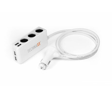 Technaxx Autoladegerät weiß / 4X USB / 3x Buchse