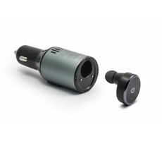 Technaxx BT-X25 Bluetooth In-Ear Freisprecheinrichtung mit Autoladegerät / Tastensteuerung / Ladegerät mit 2x USB-Anschluss