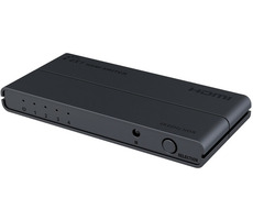 PremiumCord HDMI-Switch 4:1 schwarz / 4K x 2K @ 60Hz / 1080p / HDR / Fernbedienung