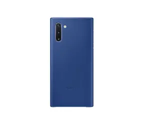 Samsung Leather Cover Lederrückseite für Samsung Galaxy Note 10 blau