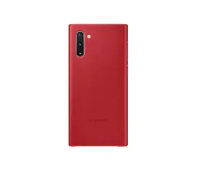 Samsung Leather Cover Lederrückseite für Samsung Galaxy Note 10 rot