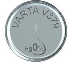 Varta V379 Knopfbatterie SR63 / 1,55V / 14 mAh / Silberoxid / 1 Stück / im Blister 