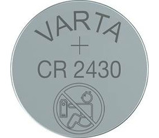 Varta Knopfbatterie CR2430 1 Stück / 3,0 V / 280 mAh / Lithium / im Blister 