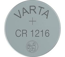 Varta Knopfbatterie CR1216 / 3,0V / 25 mAh / Lithium / 1 Stück / im Blister 