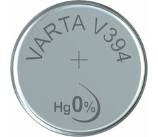 Varta Knopfbatterie V394 / 1,55V / 67 mAh / Silberoxid / 1 Stück / im Blister 
