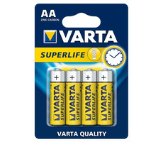 Varta Superlife Batterie AA / 1,5V / Zink-Kohle / 4 Stück / im Blister