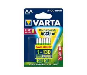 Varta Power Akku AA 2100 mAh 2 Stück / 1,2V / 2100 mAh / NiMH / im Blister