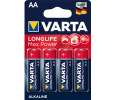 Varta Max Tech Batterie AA / 1,5V / 2600 mAh / Alkali / 4 Stück / im Blister