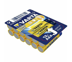 Varta Longlife Batterie AAA 12 Stück / 1,5V / 1200 mAh / Alkali / im Karton
