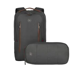 Wenger CityUpgrade 16" / Laptop-Rucksack / Maße 38 x 41 x 17 cm / 15 L / Polyester / 0,8 kg / grau