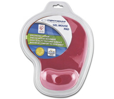 Esperanza EA137R rot / Gel-Mauspad / 230 x 190 x 20 mm / Blister