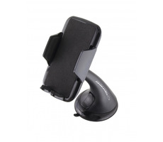 Esperanza EMH113 Beetle schwarz / Auto-Smartphone-Halterung / max. Breite 85 mm / 360° drehbar / 8 x 9 x 15 cm