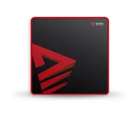 Savio Turbo Dynamic M / Gaming-Mauspad / 450x450x3mm / schwarz-rot