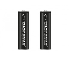 Esperanza AA-Akku schwarz / 1,2V / 2600mAh / Ni-MH / 2 Stück / im Blister