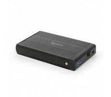 Gembird externes USB 3.0-Gehäuse für 3,5 Zoll / SATA / schwarzes Aluminium