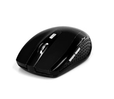 Media-Tech RATON PRO schwarz / kabellose optische Maus / 1200 CPI / 2,4 GHz / 5 TL. + Rad / 2x AAA