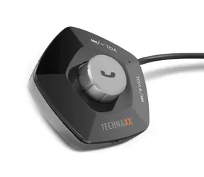 Technaxx FM-Transmitter + Aufladen + MP3-Player + Bluetooth + LCD-Display / DC12-24V / 5V|2,1A / BT 2.1+EDR / microSD
