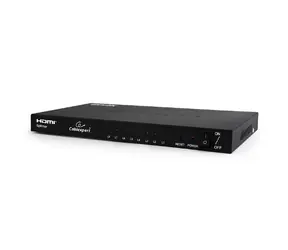 Gembird HDMI-Splitter 8 Ports / bis zu 4K-Ausgangsauflösung / 3D-Video-Unterstützung / digitaler Signalverstärker