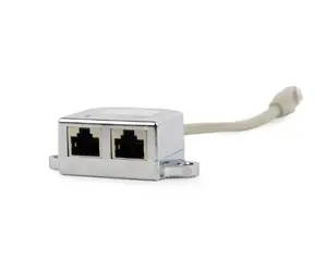 Gembird LAN- Port -Splitter / RJ-45M auf 2xRJ-45F / Länge 15 cm